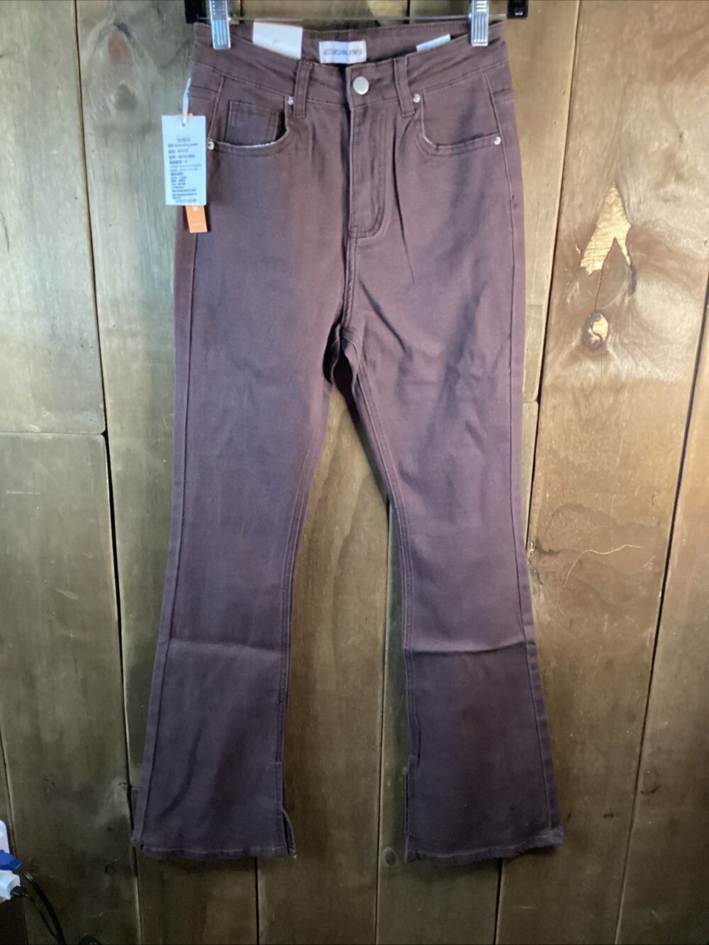 AP Astonishing Power Brown Flare Jeans Size Small
